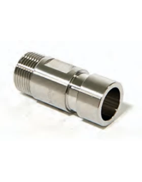 GROOVED AISI 316 STUB PIPE WITH 1″ BSPP THREAD (33.7 × 65 MM) - H.S. 73072980