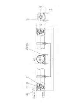 FRP MEMBRANE HOUSING 2.5″ END-PORT MODEL, SUITABLE FOR 40 INCH RO ELEMENTS - H.S. 84219990
