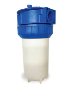 BIG 3-PIECE FILTER HOUSING 20 INCH WITH 1.5 INCH F IN/OUT THREAD WHITE - H.S. 84212100