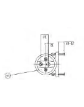 MWG RO VESSEL FRP 2,5 INCH END-PORT 300 PSI 2540 1/4 INCH BSPT F - 1/4 INCH BSPT F