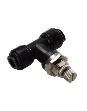 FLOW CONTROL UNION CONNECTOR OD6 - OD6 BLACK - HSTB0606B