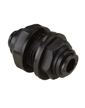 BULKHEAD CONNECTOR OD10 - OD10 BLACK - HMM1010B