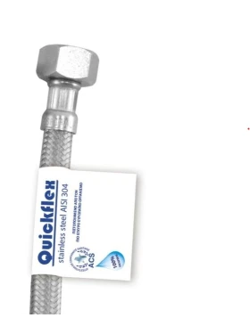 ΣΠΙΡΑΛ ΜΠΑΤΑΡΙΑΣ QUICKFLEX ΙΝΟΧ 1/2 ΘΗΛΥΚΟx3/8 ΘΗΛΥΚΟ 50cm VIOSPIRAL