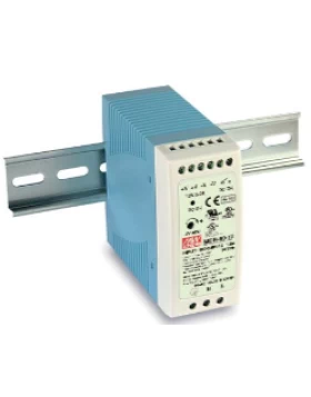 ΤΡΟΦΟΔΟΤΙΚΟ ΡΑΓΑΣ 60W/24VDC/2.5A PFC ULTRA SLIM MDR-60-24 MEAN WELL