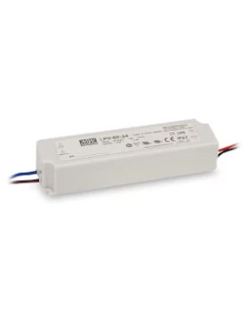 ΤΡΟΦΟΔΟΤΙΚΟ LED 60W/24VDC/2.5A IP67 LPV-60-24 MEAN WELL