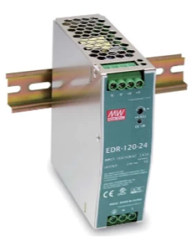 ΤΡΟΦΟΔΟΤΙΚΟ ΡΑΓΑΣ 120W/24VDC/5A SLIM EDR-120-24 MEAN WELL