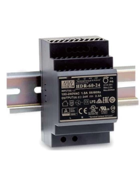 ΤΡΟΦΟΔΟΤΙΚΟ ΡΑΓΑΣ 54W/12VDC/4.5A ULTRA SLIM HDR-60-12 MEAN WELL