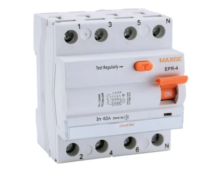 (Preview 1) RCCB 4P 40A 30mA TYPE A EPR-4 MAXGE