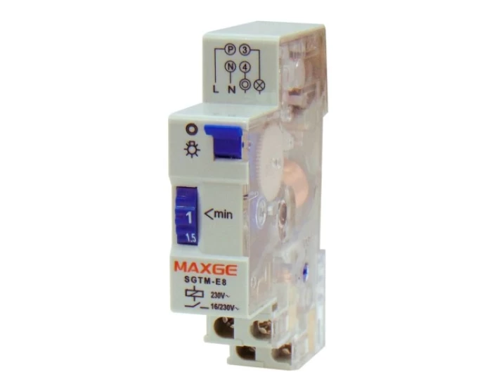 (Preview 1) STAIRCASE TIMER 1-7min 230VAC SGTM-E8 MAXGE