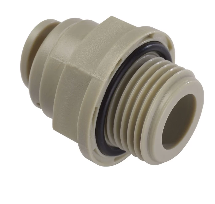 (Preview 1) MALE CONNECTOR  THREAD G 1/4 , TUBE SIZE  3/8 - HPC3/8-G02G
