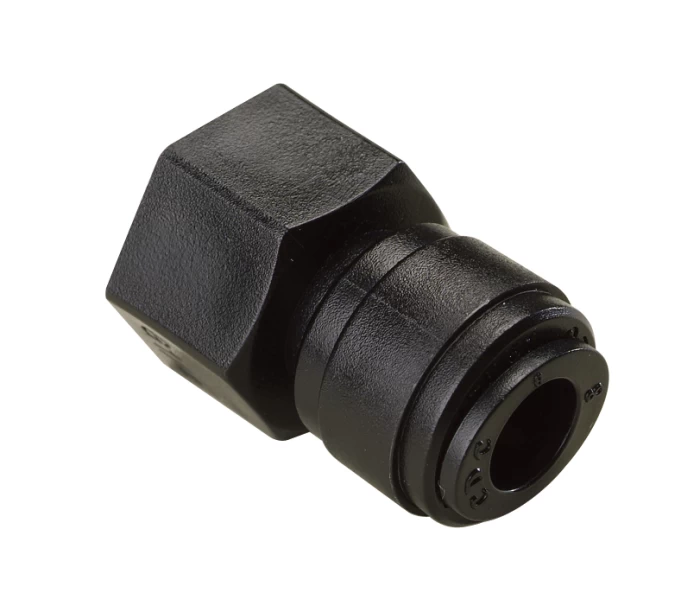 (Preview 1) FEMALE ADAPTER R1/4 , TUBE SIZE OD8, BLACK - HCF08G02B