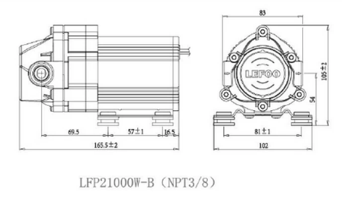(Preview 2) 36VDC BRUSHLESS RO BOOSTER PUMP LFP21000W-B
