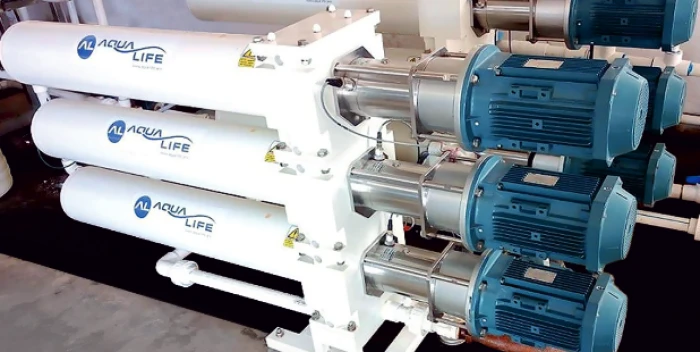(Preview 2) SEAWATER DESALINATION UNIT WITH ENERGY RECOVERY SYSTEM (ELECTRIC MOTOR, PUMP, 