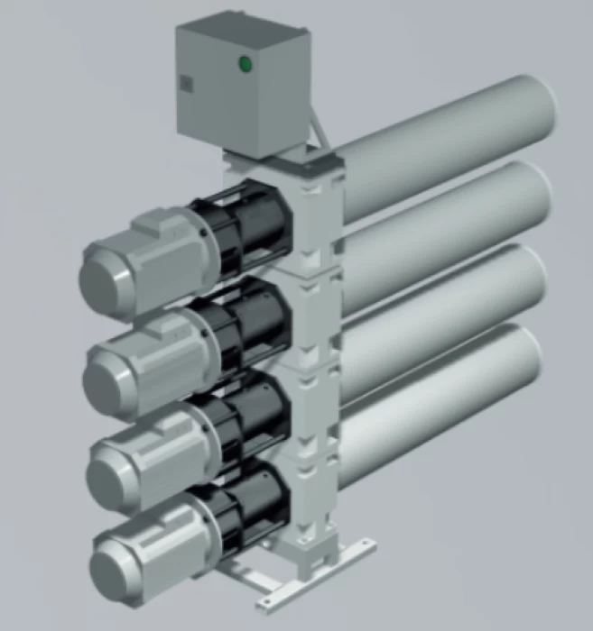 (Preview 1) SEAWATER DESALINATION UNIT WITH ENERGY RECOVERY SYSTEM (ELECTRIC MOTOR, PUMP, 