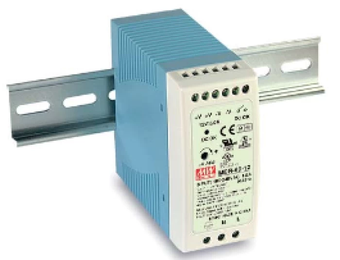 (Preview 1) DIN RAIL POWER SUPPLY 60W/12VDC/5A PFC ULTRA SLIM MDR-60-12 MEAN WELL