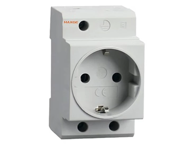 DIN RAIL SOCKET 2P+E 16A SGMS-6 MAXGE