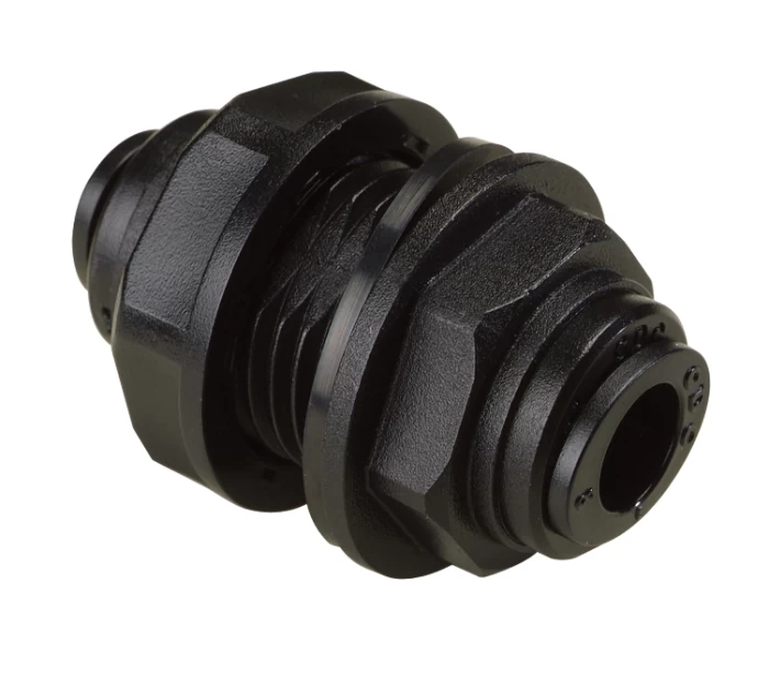 BULKHEAD CONNECTOR OD10 - OD10 BLACK - HMM1010B