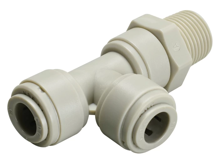 SWIVEL MALE RUN TEE BSPT(R) THREAD  1/8 NPT, TUBE SIZE  5/16 - HRST5/16-N01G