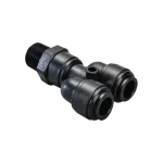 (Thumb 1) SWIVEL MALE Y BSPT(R) THREAD R1/2 , TUBE SIZE OD10, BLACK - HRWT10R04B