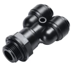 (Thumb 1) SWIVEL MALE Y BSPP THREAD G1/2 , TUBE SIZE OD10, BLACK - HRWT10G04B