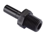 (Thumb 1) STEM ADAPTER BSPT(R) THREAD R3/8 , TUBE SIZE OD10, BLACK - HCJ10R03B