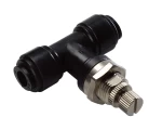 (Thumb 1) FLOW CONTROL UNION CONNECTOR OD6 - OD6 BLACK - HSTB0606B