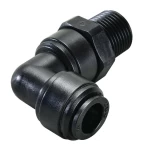 (Thumb 1) SWIVEL MALE ELBOW BSPT(R) THREAD R1/8 , TUBE SIZE OD6, BLACK - HRPL06R01B